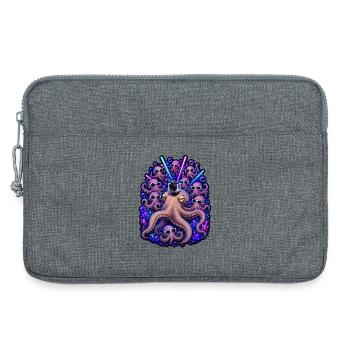 Neon Octopus Rave Kamerateam - Laptoptasche 13" - Grau meliert - Vorne