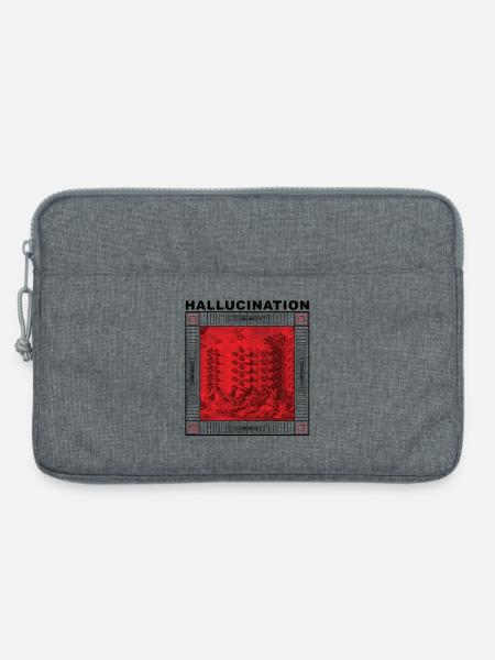 Rote Halluzinationstreppe - Laptoptasche 13" - Grau meliert