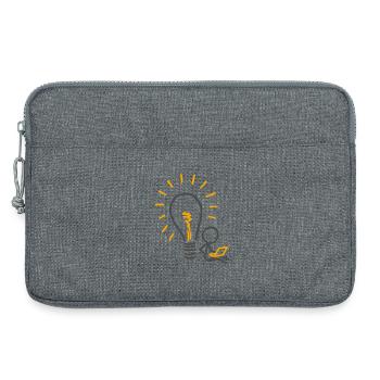Im Schatten einer Idee (für helle Hintergründe) - Laptoptasche 13" - Grau meliert - Vorne
