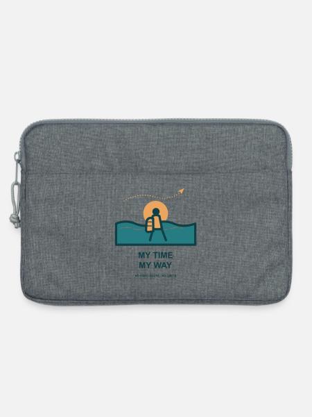 Meine Zeit Mein Weg - Laptoptasche 13" - Grau meliert