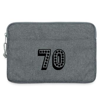 ANNIVERSARY. HAPPY BIRTHDAY. HAPPY BIRTHDAY. - Laptop bag 13" - heather grey - Front