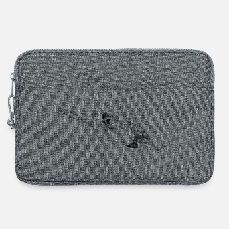 Schwimmer - Laptoptasche 13" - Grau meliert