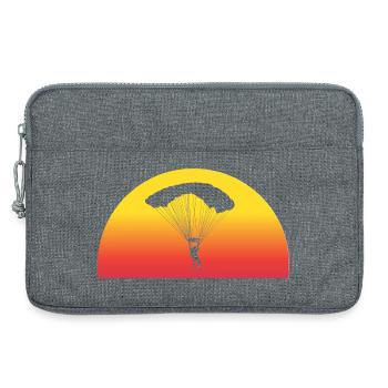 Adventurous Skydive Sunset - Laptop bag 13" - heather grey - Front