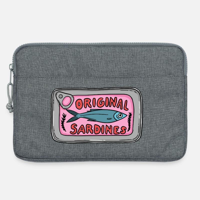 Original Sardines Can Pop Art Design - Laptoptasche 13" - Grau meliert