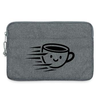 Café sucré ami pour la bonne humeur - Sacoche pour ordinateur portable 13 pouces - gris chiné - Devant