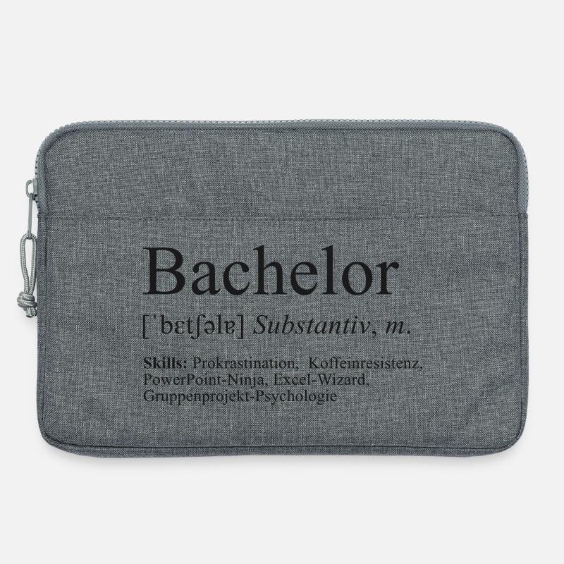 Bachelor - Laptoptasche 13" - Grau meliert