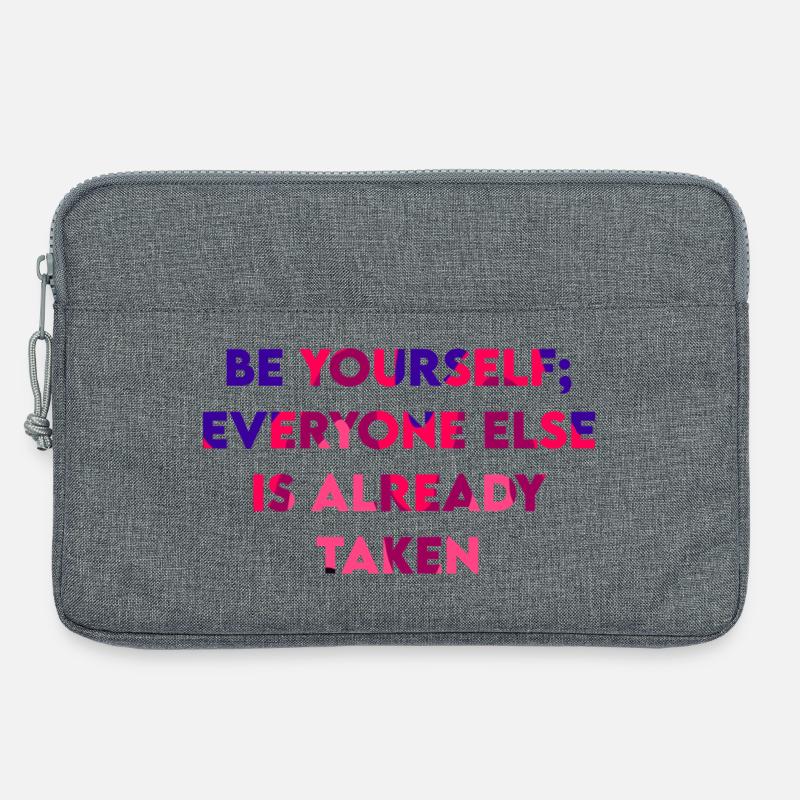 Be Yourself - Laptoptasche 13" - Grau meliert