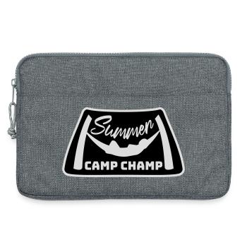 Summer Camp Champ Fun Kids Outdoor Adventure - Laptop bag 13" - heather grey - Front