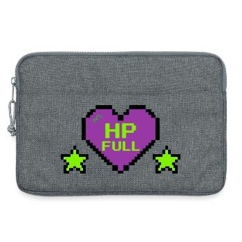 HP Full Pixel Herz Logo - Laptoptasche 13" - Grau meliert - Vorne