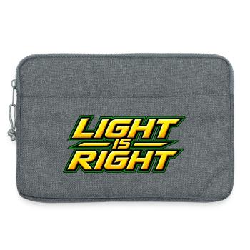 Light is right - Laptop bag 13" - heather grey - Front