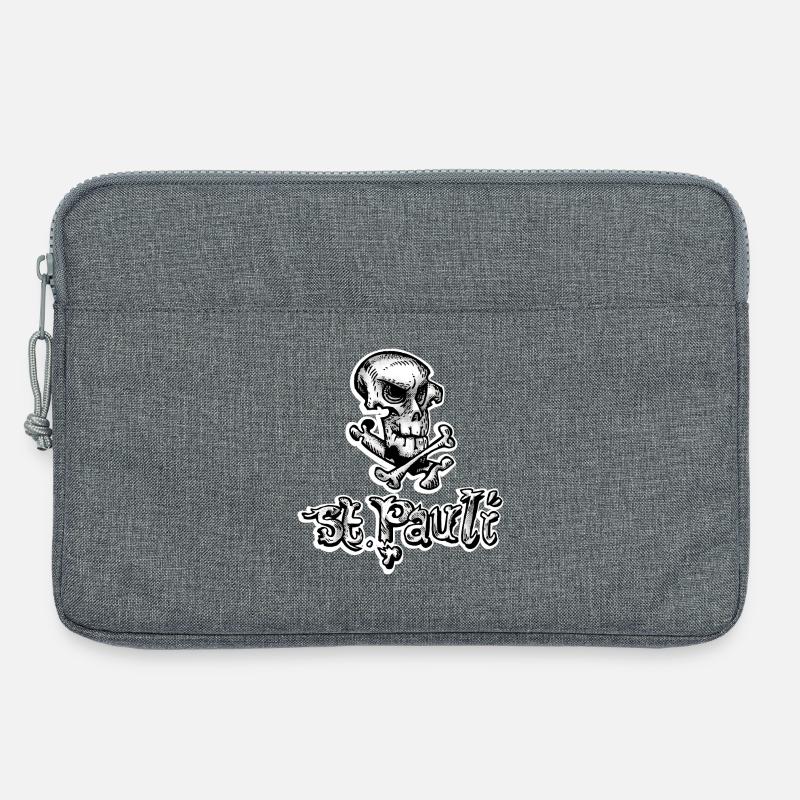 St Pauli Skull Graffiti - Laptoptasche 13" - Grau meliert