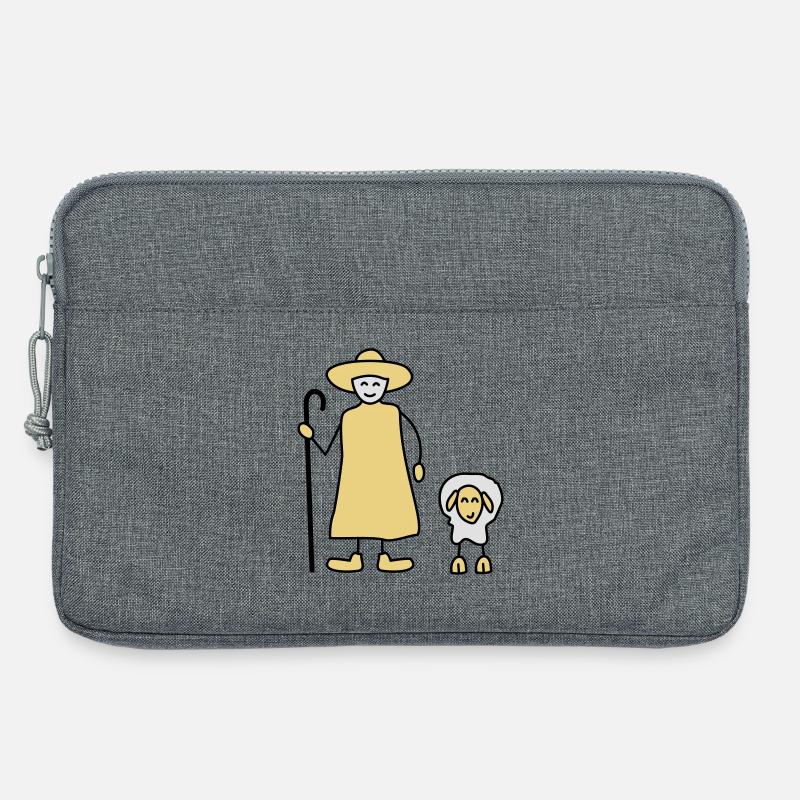schaefer schafe tier beruf - Laptoptasche 13" - Grau meliert