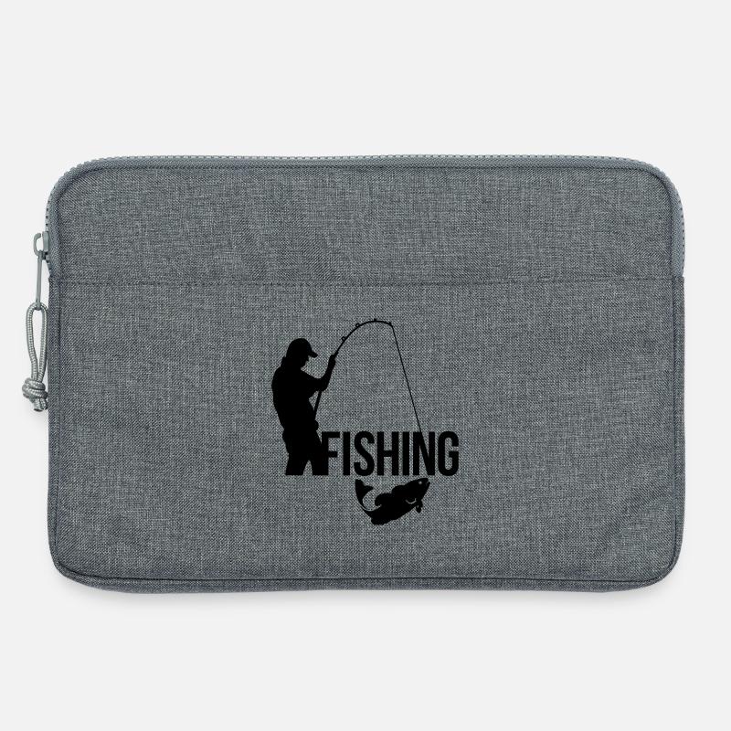 Fischerei - Laptoptasche 13" - Grau meliert