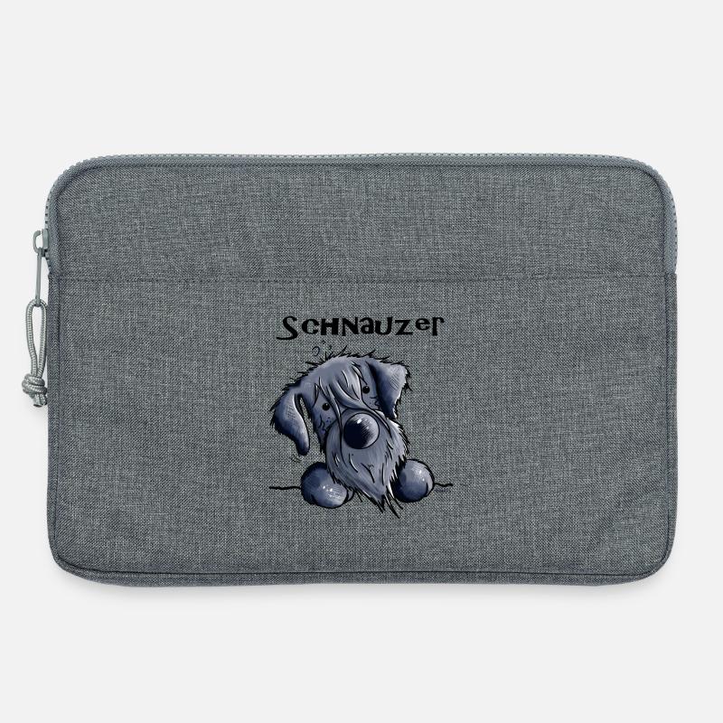 Süßer Schnauzer - Laptoptasche 13" - Grau meliert