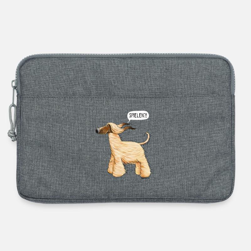 Süßer Afghanischer Windhund - Afghan - Hund - Laptoptasche 13" - Grau meliert