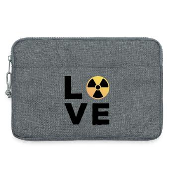Love Cadeau Manip radio Radiologue Radiologie - Sacoche pour ordinateur portable 13 pouces - gris chiné - Devant