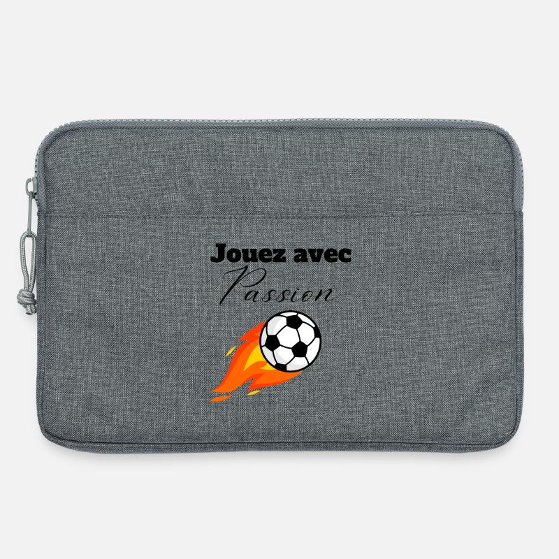 Spielen Sie mit Leidenschaft - Laptoptasche 13" - Grau meliert