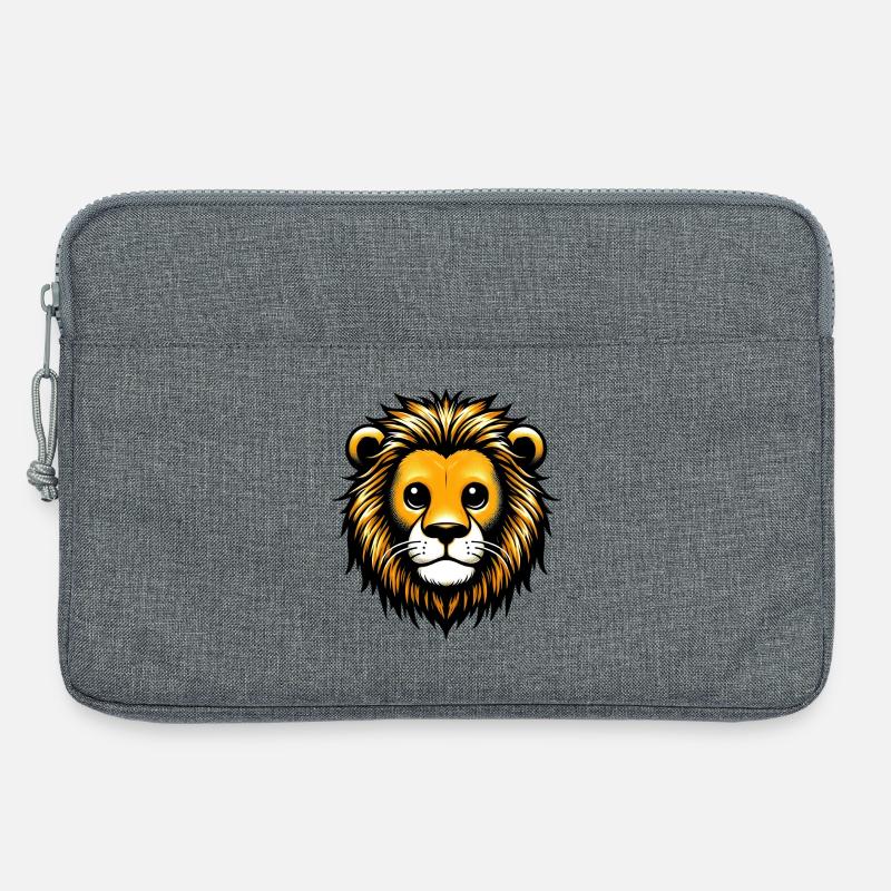 Löwe - Laptoptasche 13" - Grau meliert