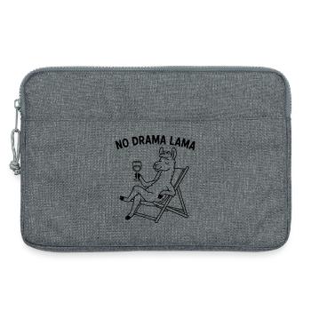 NoDramaLamaWein - Laptoptasche 13" - Grau meliert - Vorne
