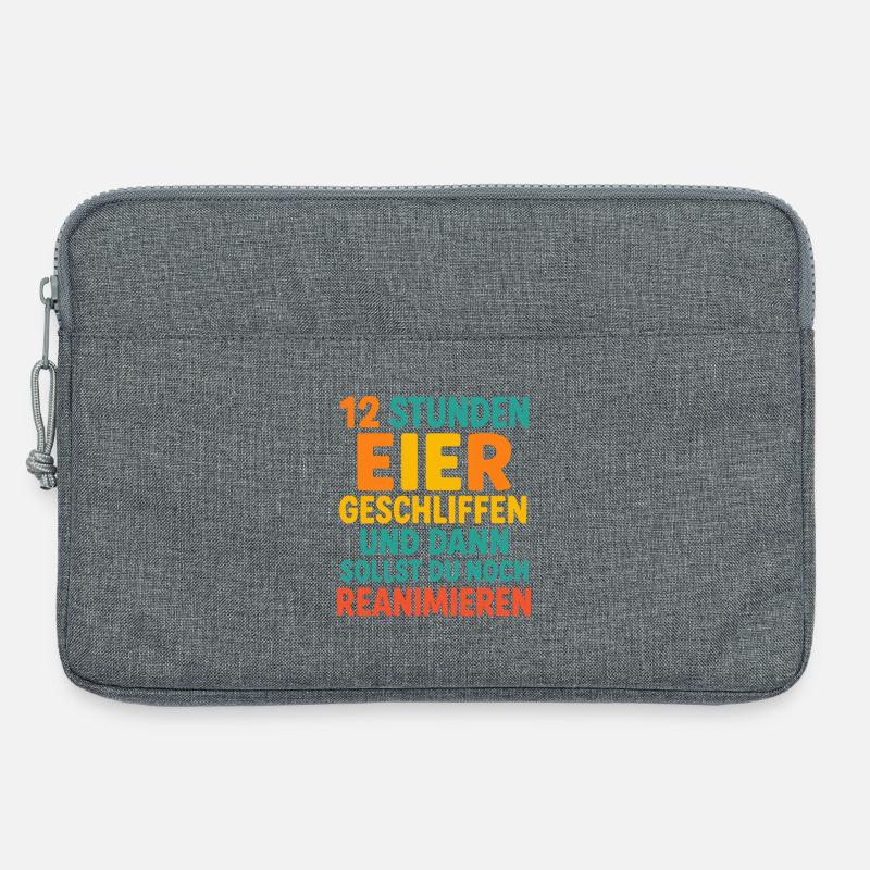12 Stunden dienst - Laptoptasche 13" - Grau meliert
