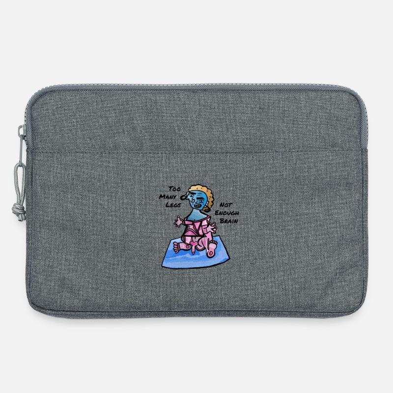 Too Many Legs, Not Enough Brain - Laptoptasche 13" - Grau meliert