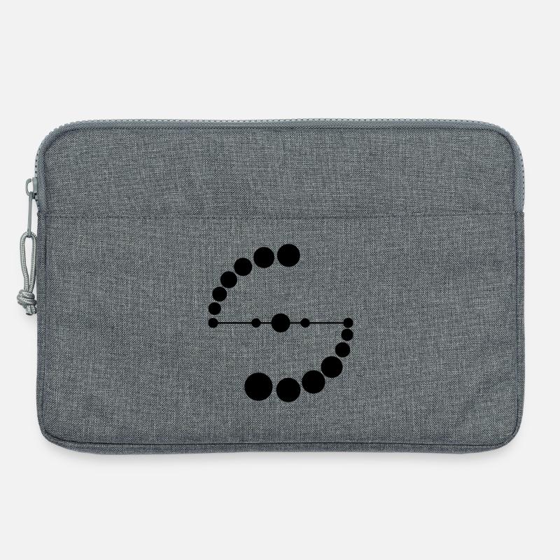 Kosmische DNA-Spirale - Laptoptasche 13" - Grau meliert