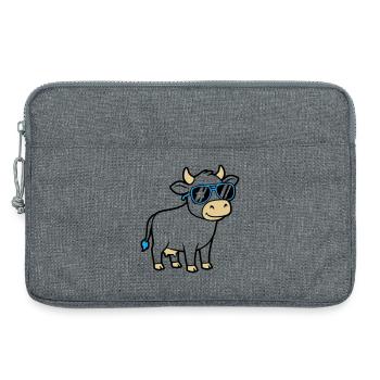 Cool Cow Sunglasses Casual Vector - Laptop bag 13" - heather grey - Front