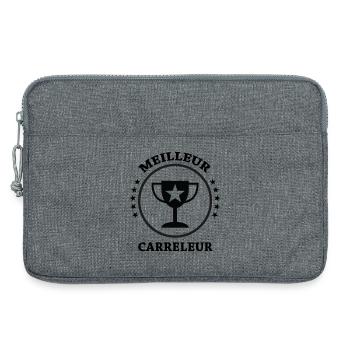 Bester Fliesenleger - Laptoptasche 13" - Grau meliert - Vorne