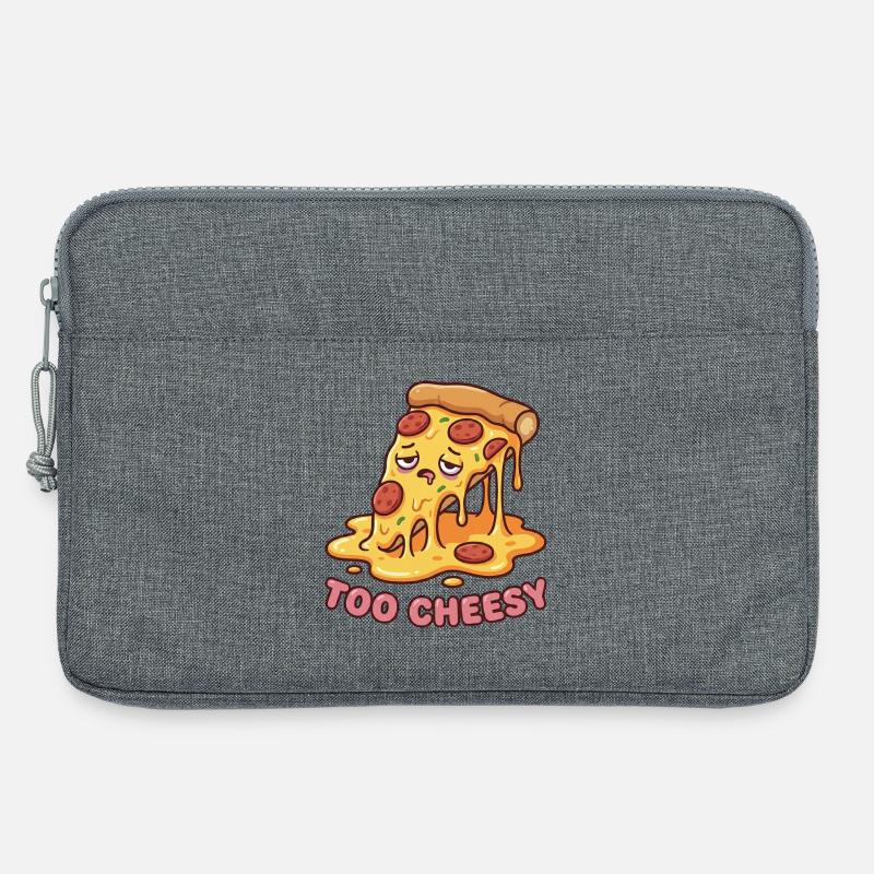 Zu käsiger Pizza Melt - Laptoptasche 13" - Grau meliert