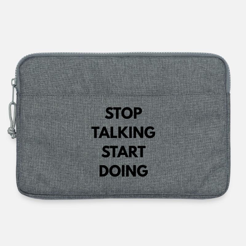 Stop talking start doing - Laptop bag 13" - heather grey
