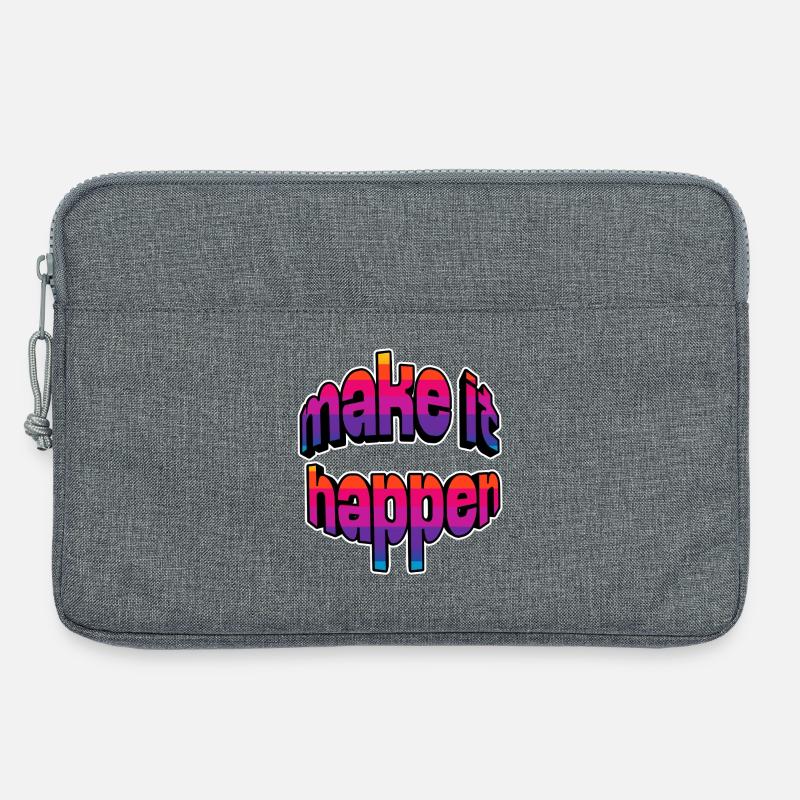 Make It Happen Gradient - Laptoptasche 13" - Grau meliert