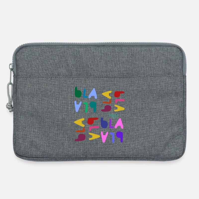 Bla bla bla  - Laptoptasche 13" - Grau meliert