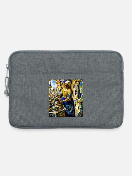 Mosaik - Laptoptasche 13" - Grau meliert