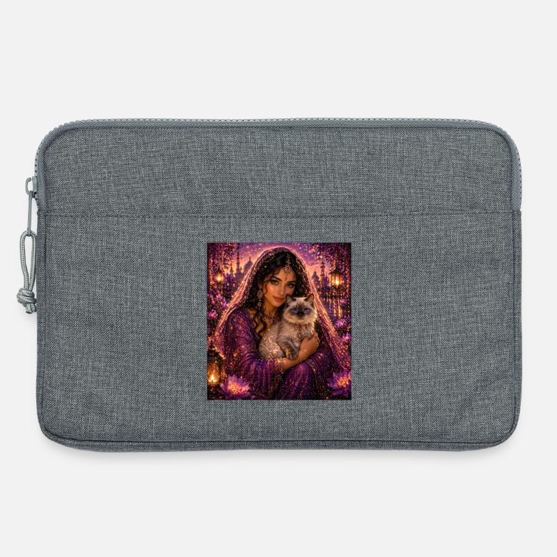 Dream Cat Sweet Magic - Laptoptasche 13" - Grau meliert