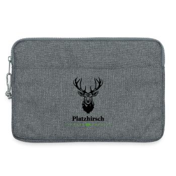 0-Platzhirsch - Laptoptasche 13" - Grau meliert - Vorne
