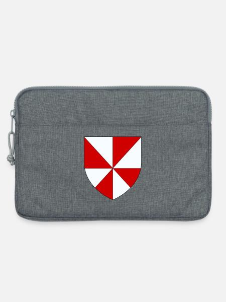 Coat of arms of the Gâtinais - Laptop bag 13" - heather grey