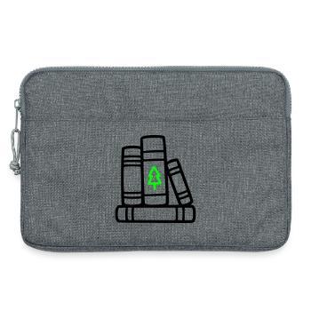Bücherstapel Baum Natur Lesen Buchclub Wald - Laptoptasche 13" - Grau meliert - Vorne