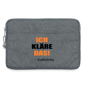 Umwelttechnologe Abwasser - Laptoptasche 13" - Grau meliert - Vorne