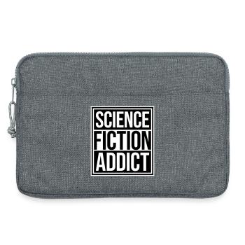 Science Fiction Addict Sci Fi Liebhaber Zitat Text - Laptoptasche 13" - Grau meliert - Vorne