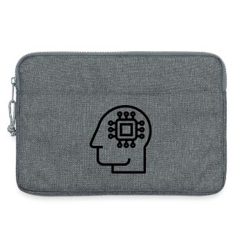 Ai, Künstliche Intelligenz, KI Technologie - Laptoptasche 13" - Grau meliert - Vorne