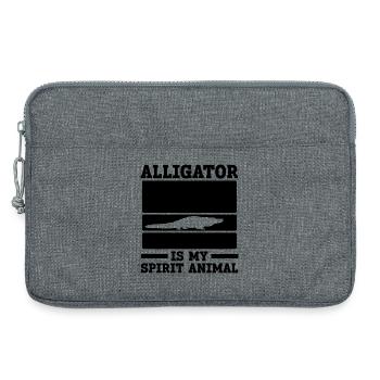 Alligator Animal Esprit - Sacoche pour ordinateur portable 13 pouces - gris chiné - Devant