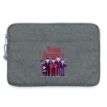 Team Vampire Family - Laptoptasche 13" - Grau meliert - Vorne