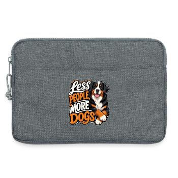 Chien de montagne bernois - Sacoche pour ordinateur portable 13 pouces - gris chiné - Devant