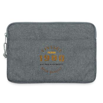 Matured With Dignity Design rétro 1980 - Sacoche pour ordinateur portable 13 pouces - gris chiné - Devant