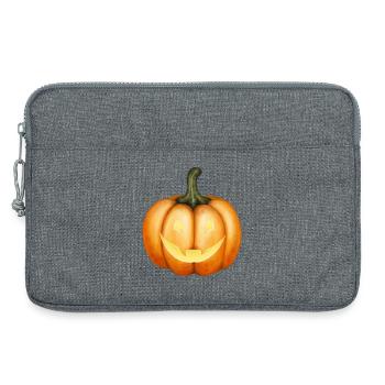 Halloween Kürbis Illustration - Laptoptasche 13" - Grau meliert - Vorne
