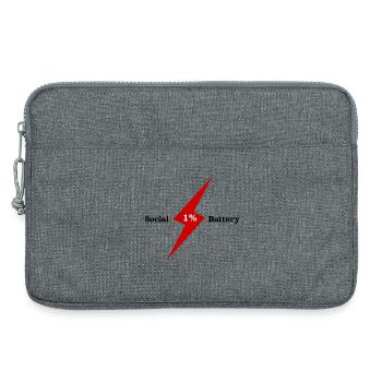 Elektrischer 1%-Bolzenimpuls - Laptoptasche 13" - Grau meliert - Vorne