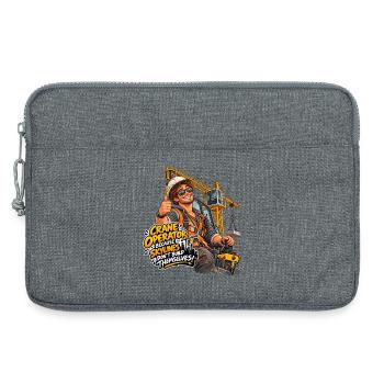 OperatorSkyline Slogan Kran - Laptoptasche 13" - Grau meliert - Vorne