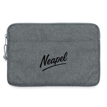 Lettrage en écriture Naples - Sacoche pour ordinateur portable 13 pouces - gris chiné - Devant