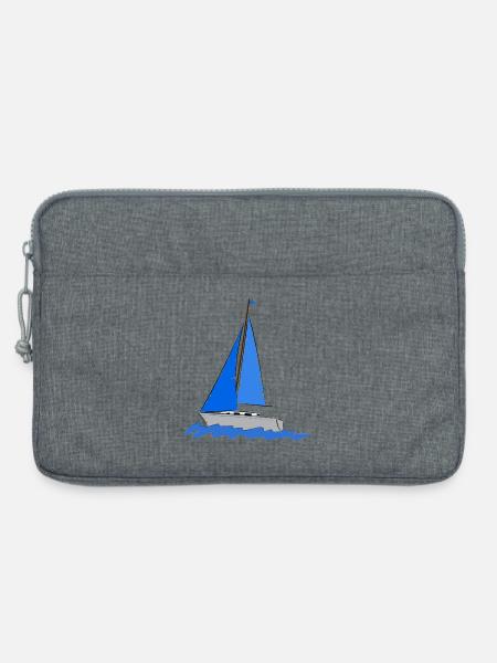 jacht segeln - Laptoptasche 13" - Grau meliert