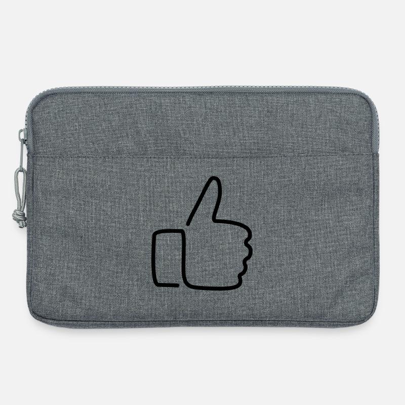 Daumen hoch! - Laptoptasche 13" - Grau meliert